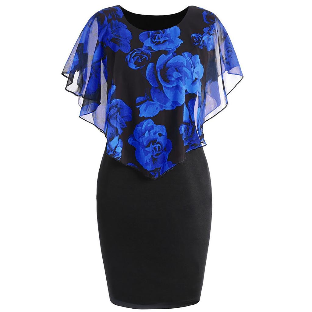 Robe Femme Mini En Mousseline De Soie Transparente Style Chauve-souris - Neuf Avec étiquettes AS-9015