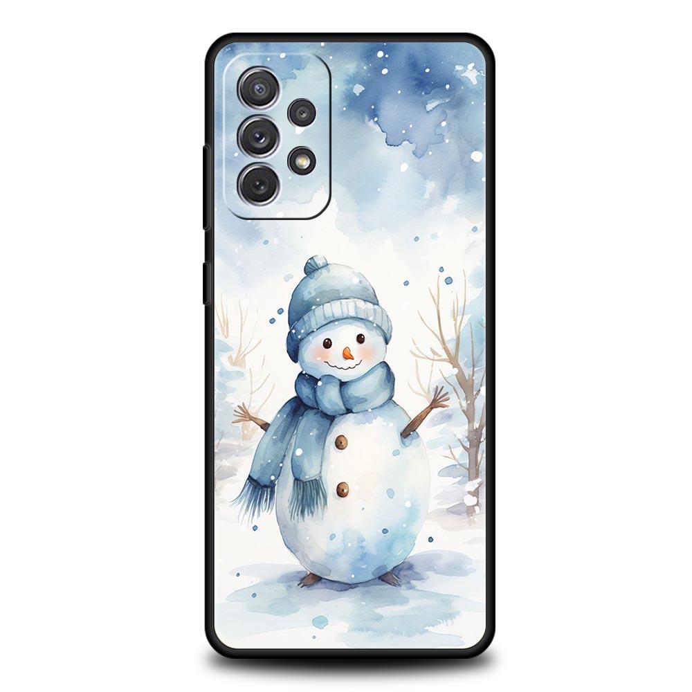 Christmas Graphic Printed Phone Case For Samsung A15 A13 A51 A71 A41 A31 A21S A03S A05 A12 A32 A52 A23 A25 A33 A53 A73 5G Cover