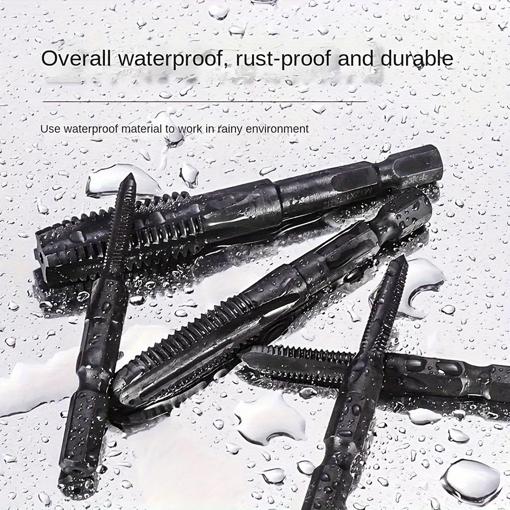 Gewindebohrer Sechskantschaft Beschichtet Schraubengewindebohrer Schraubengewindebohrer Senker Bohrer Und Maschinengewindebohrer M3-M10 Handwerkzeuge