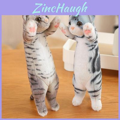 Adorable Plush Cat Figurine Cute Lucky Cat Stuffed Toy Soft Doll For Kids Gifts