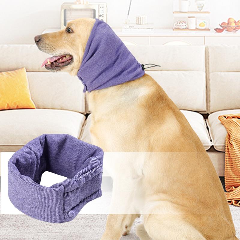 Dog Ear Cover Dog Snood Ear Care Dog Ear Scarf For Stress Relief Pet Hood For Bathing Drying Grooming Noise Protection