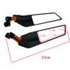 Motorrad Rückspiegel Verstellbare Drehende Seitenspiegel Universelle Passform für Honda CB125R CB150R CB250R CB300R CB250X CB