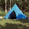 VidaXL Camping Tent 4 Person, Shade Tent with Carry Bag, Portable Awning with Sidewalls for 94381