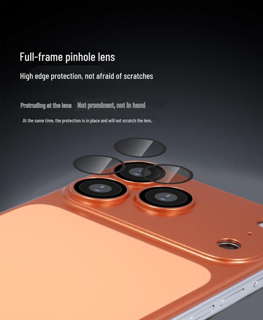 Verwandle dich in Apple 17 Pro Max: Matte Glasrückseite Aufkleber für iPhone 16/5