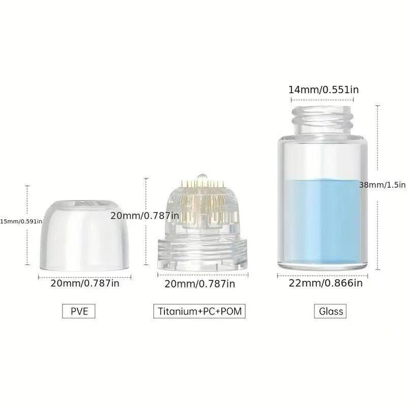 20-Needle Microneedle Facial Stamp for Home Use – Hydrating Beauty Treatment