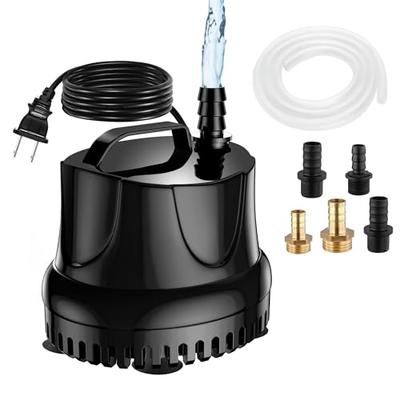 [Upgraded, Quiet] Submersible Aquarium Pump with 1200L/H Discharge Capacity, 1.8M Maximum Head, Power Cord Included, Small Sewage Pump for Aquariums,