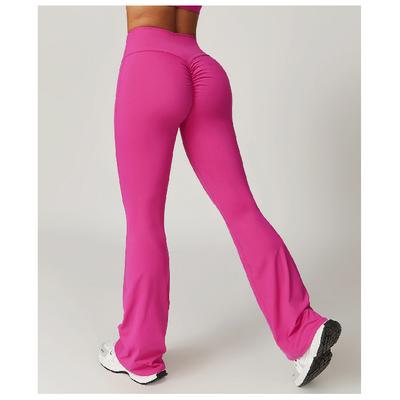 Vida Ben, Tight Passform, Naken Känsla, Lyfter Rumpan, Yoga Bell Bottoms, Dans Hög Midja, Lätt Utsvängda Casual Sportbyxor För Kvinnor