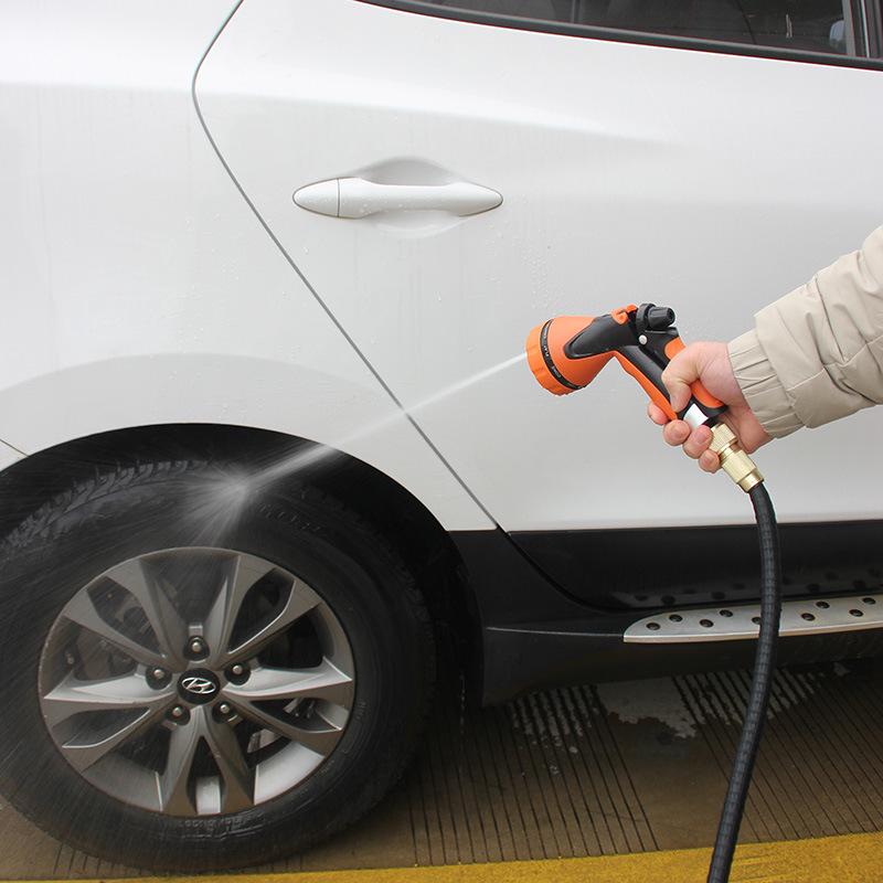 Rubberized 10-Function High-Pressure Shower Head Water Gun for Gardening & Car Wash