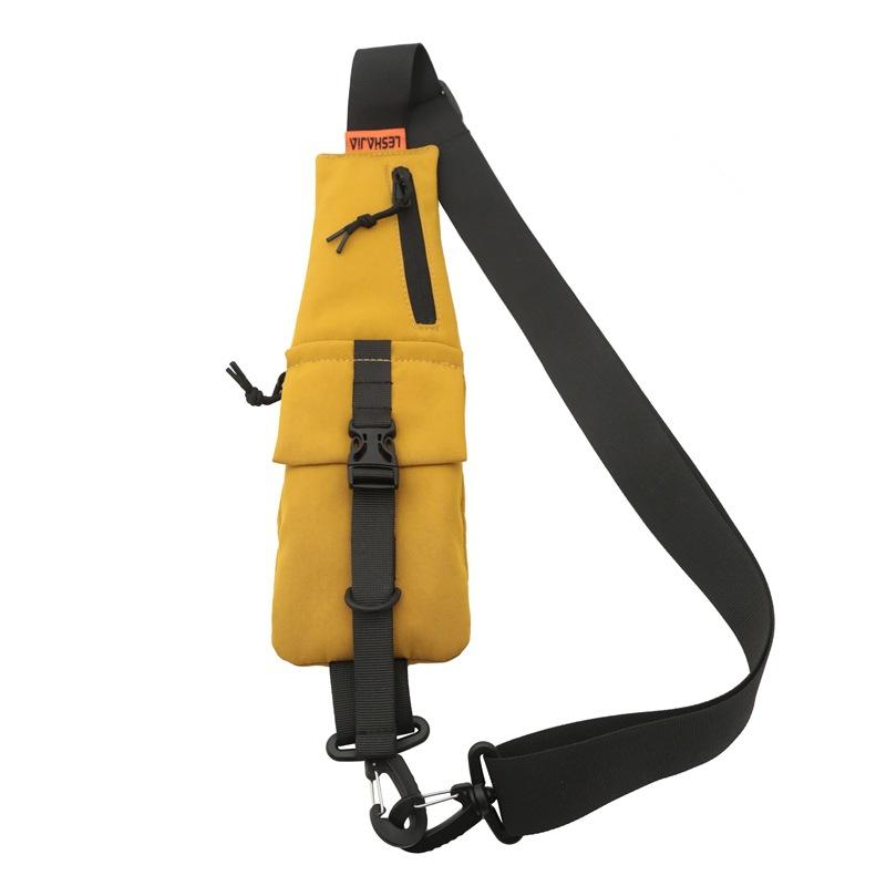 

2025 Punk Hip Hop Mini Chest Bag Men Women Yellow Orange Black Green Techwear Casual Crossbody Bag One Shoulder Backpack жовтий