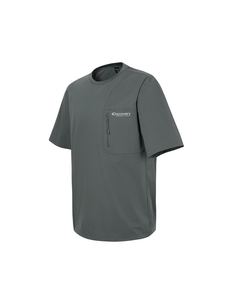 DISCOVERY EXPEDITION Freshvent Fulton Training Pocket Point T-Shirt (D/Grey)