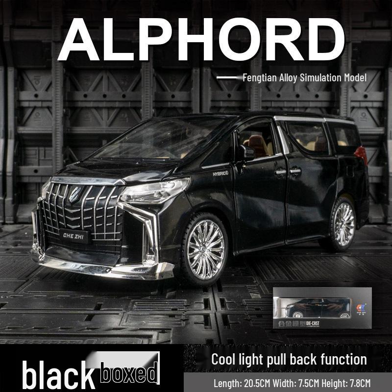 

Zhi C4012 Игрушечная машинка из сплава минивэн Toyota Alphard со звуком и светом