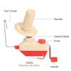 1pc Wool Yarn Ball Weaving Winder, Manual Winding Machine, Easy to Use, Fast Rolling Yarn Into a Ball, DIY Knitting Crochet Tool