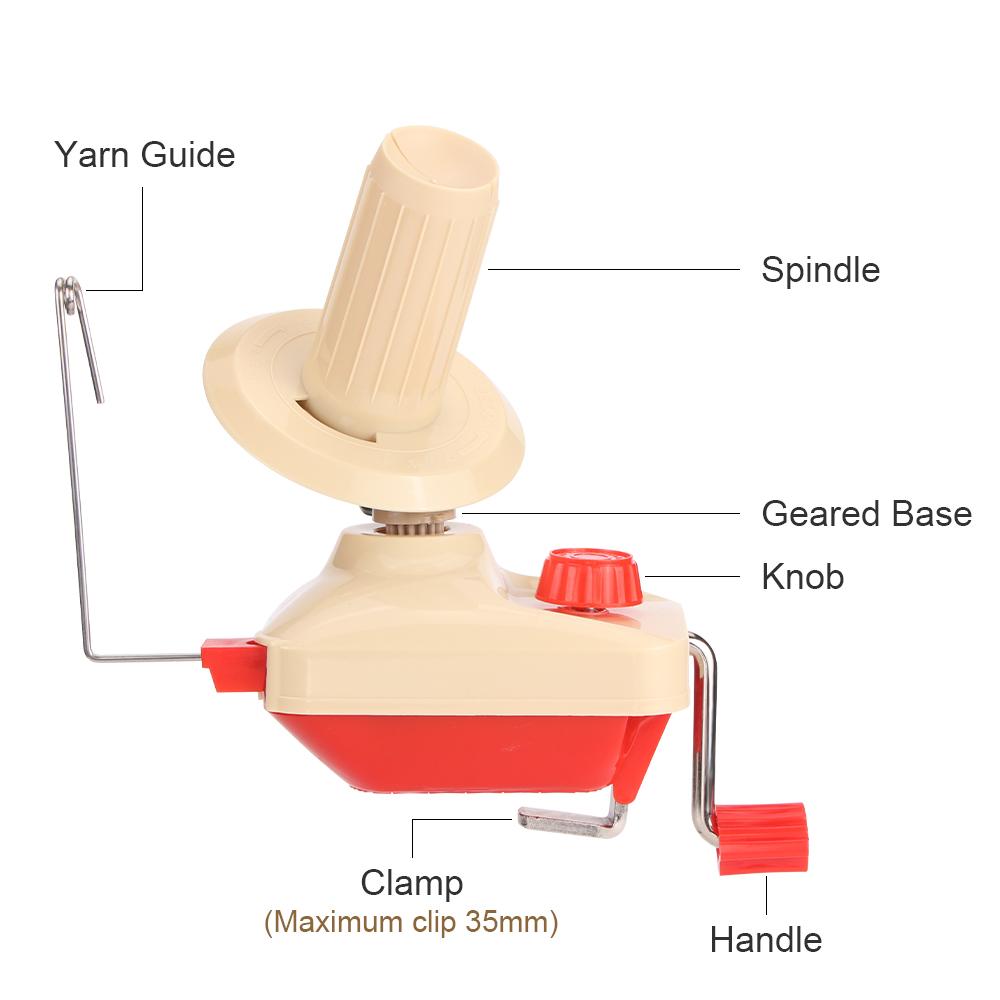 1pc Wool Yarn Ball Weaving Winder, Manual Winding Machine, Easy to Use, Fast Rolling Yarn Into a Ball, DIY Knitting Crochet Tool