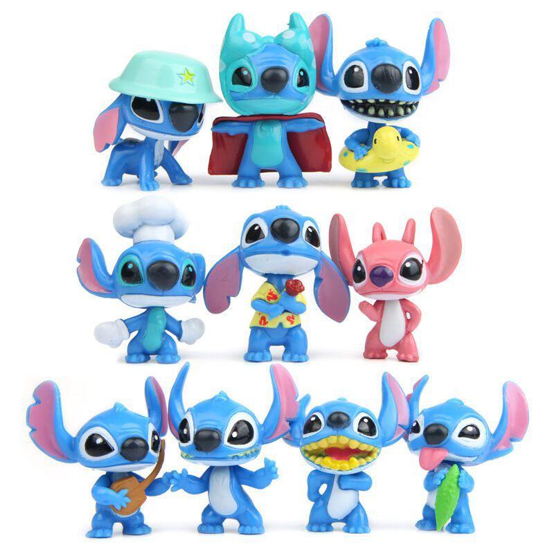 Lilo Stitch Mini Pvc Figures Set Ornament Collection Kids Gift Toys