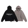 Essentials Always-On Serie SS25 Klassisches Kapuzen-Sweatshirt mit durchgehendem Reißverschluss für Jugendliche - Hellgrau Anthrazit Schwarz