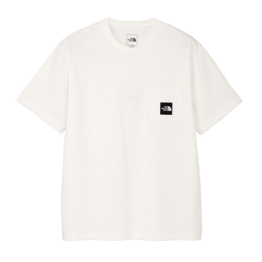 The North Face Short Sleeve Cut and Sewn Square Logo Pocket Tee White M T-Shirt S/S