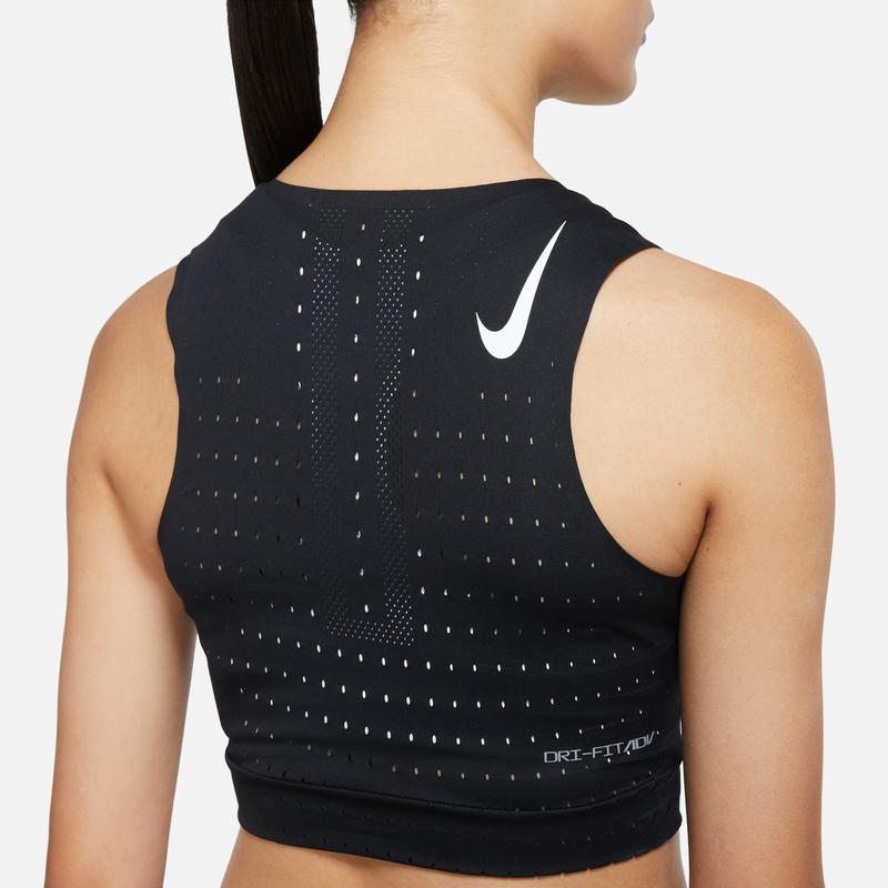 Nike Fitted Color Block Logo Running Quick Dry Breathable Sports Vest Women Vests Black CZ9384-010