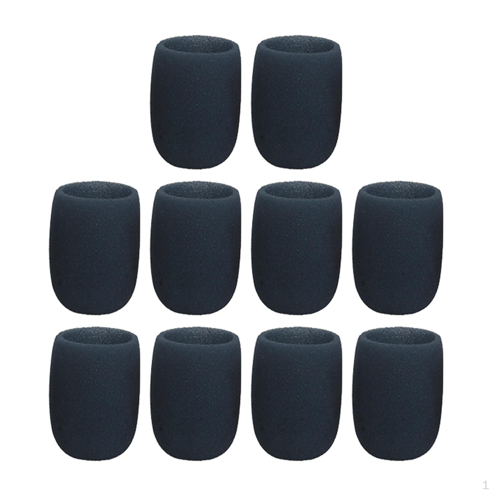 

10 шт., L губка, чехол для микрофона, чехлы для лобового стекла, многоразовые портативные, хорошие эластичные ветровые стекла 70mm