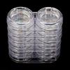 Nail Art Tools Powder Rhinestone Empty Storage Pot Box Case 6 Layers 12 Grids