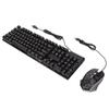 USB Keyboard Mouse Combo Good Resilience Crack Colorful Backlight 104 Keys Clear Characters Gaming Keyboard Mouse Combo