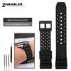 For Casio Swordfish Rubber Strap MDV-106/ MDV-107 MTP1374/MTP1375 EFR-303L Seiko men breathable silicone black strap 20mm 22mm