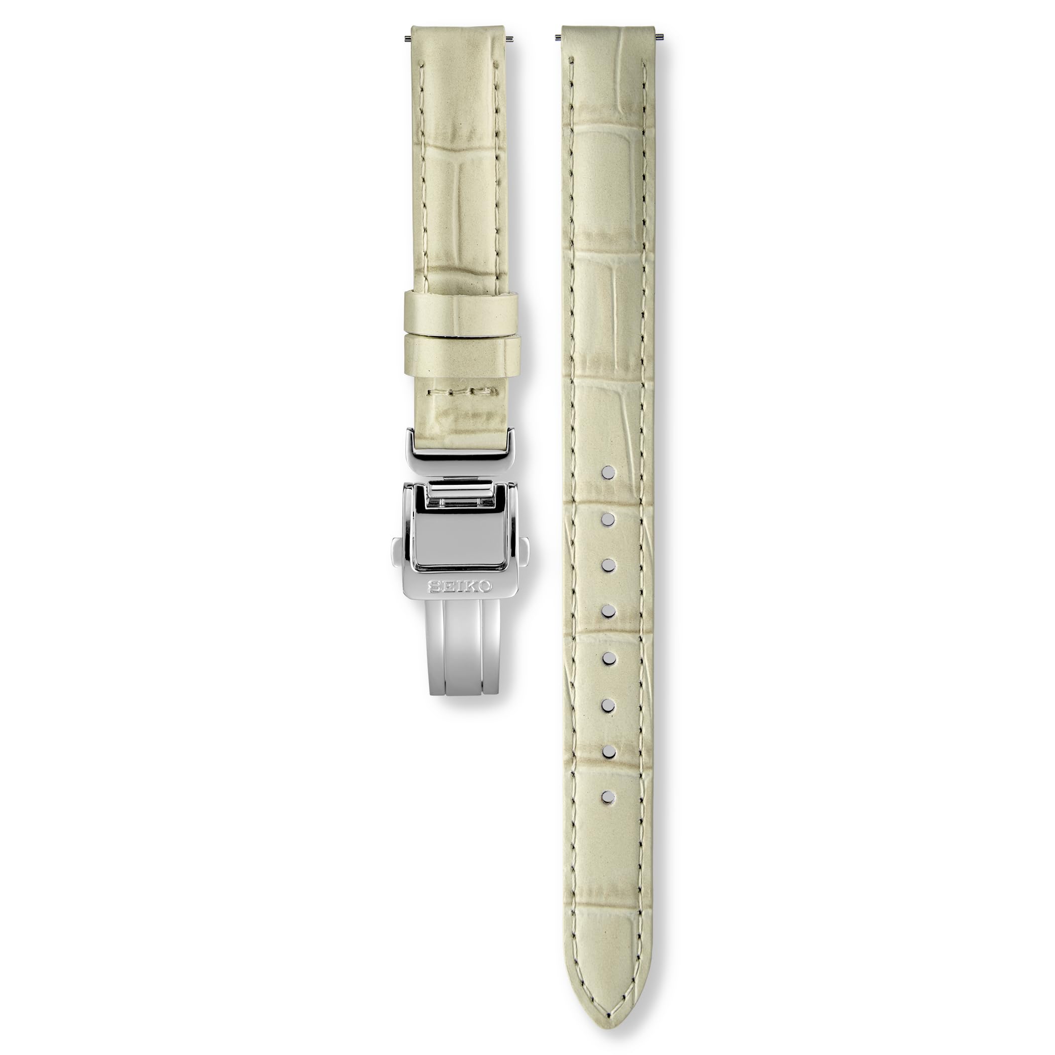 

Часы Seiko Оригинальный Кожаный Ремешок из Коровьей Кожи с тиснением под Крокодила Застежка 14 мм Крепление к Часам 12 мм Пряжка Цвет Слоновой Кости, - Вырез - Ширина, Ширина, слоновая кость