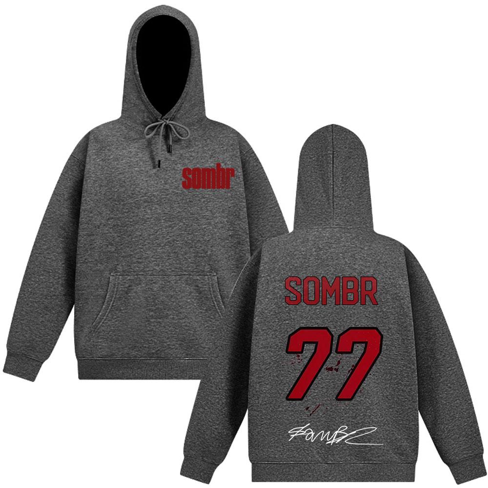 Moletom Sombr The Late Nights & Young Romance Tour 2025 Masculino Feminino Manga Longa Solto Casual Estético Moletom Pulôver Hip-hop