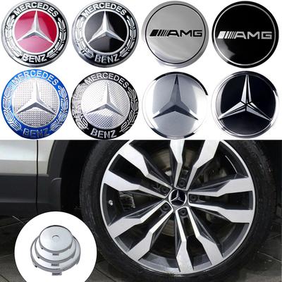 56/60/63/65/68MM Cache-moyeu de roue Style Voiture Cache-moyeu Autocollants Décoratifs Pour Mercedes Benz AMG W203 W206 W220 W205 W212 W210 W1084RE