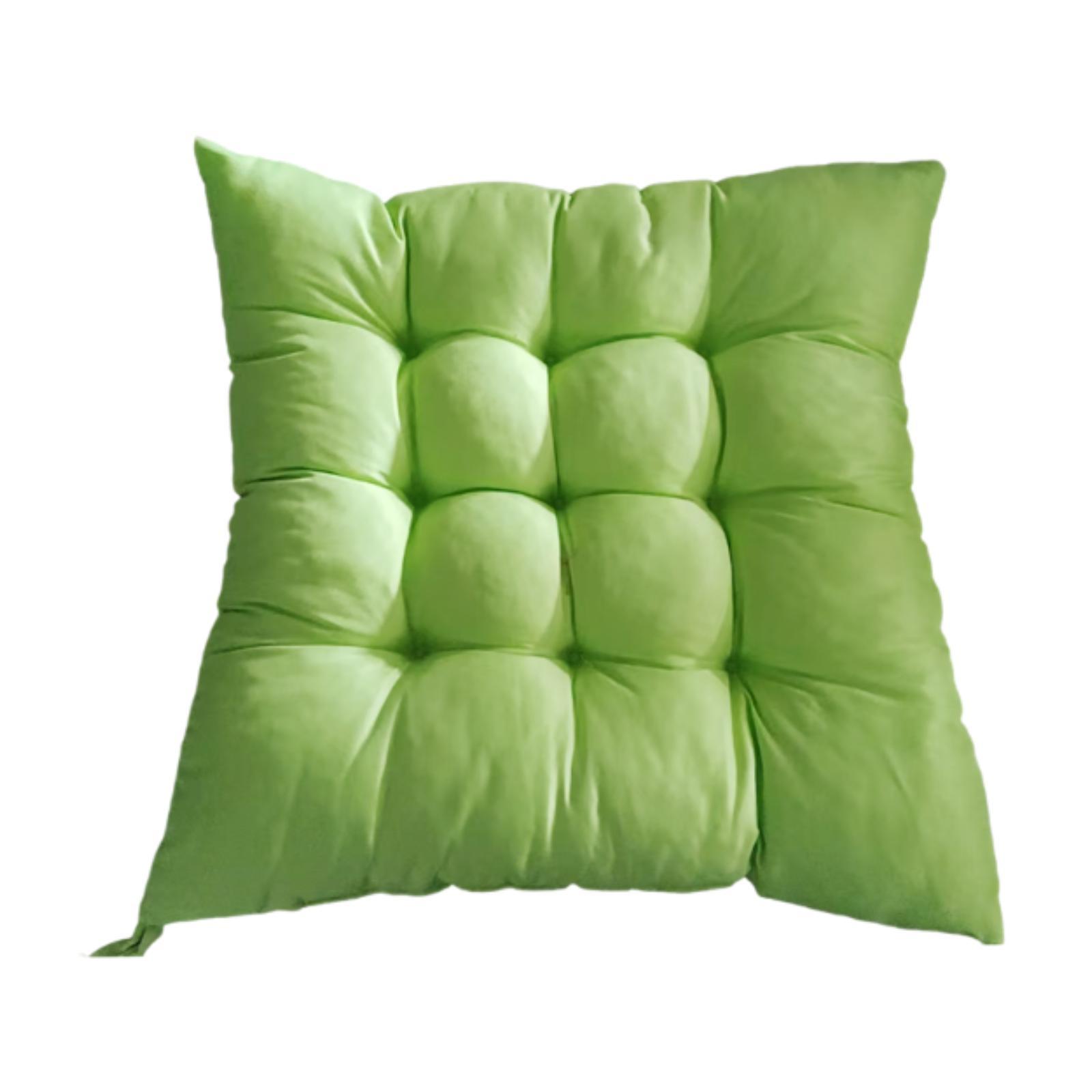 

Подушка для стула, подушка для татами, переносная с ремешком, дышащая, мягкая подушка для сиденья, подушка для стула для гостиной, общежития, домашнего офиса зелёный