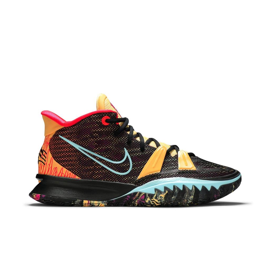 Nike Kyrie 7 Preheat 'Soundwave' (Unisex) Black / Glacier Ice / Melon Tint Basketball Shoes DC0588 002