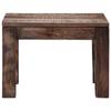 Table basse - vidaXL - Bois de manguier massif - 50 x 50 x 35 cm - Marron foncé - Laqué