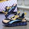 Boys Mesh Sneakers With Rotating Buckle Lightweight Breathable Casual Shoes Kids Fall