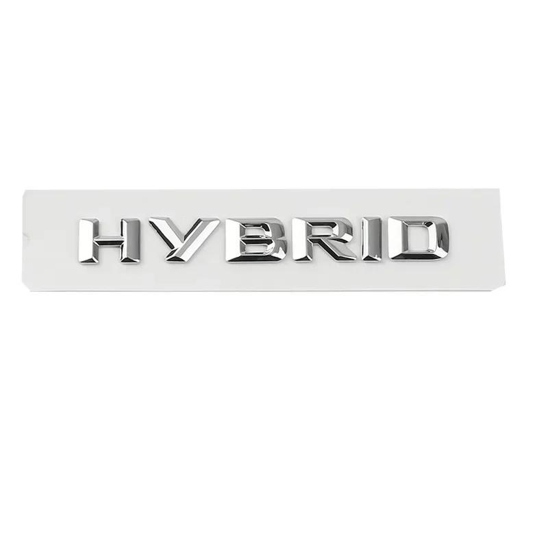 3D ABS Hybrid Letters Side Fender Rear Trunk Badge Emblem Stickers For Mercedes Benz S400 E350 GLE450 W211 W212 W163  W221 W222