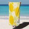 Bright Lemon Beach Towel Thick Quick Dry Soft Polyester Blend Suitable for Yoga Swimming Running Pond and BeachBright Lemon Beac