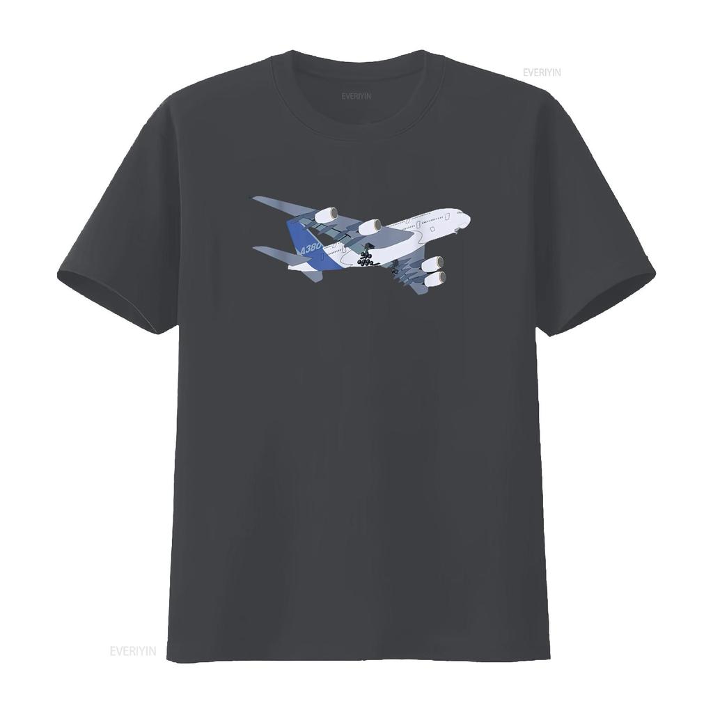 A380 SUPER JUMBO FLUGZEUG ERWACHSENE KINDER FLUGZEUG T-SHIRT vintage Gewaschen Bequem Weich Mann Streetwear Designer Kleidung Dehnbar