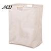 Durable Nursery Organizer Laundry Basket with Wooden Handles, Cotton And Linen Large Family Size Clothing Basket, Storage Space Saving