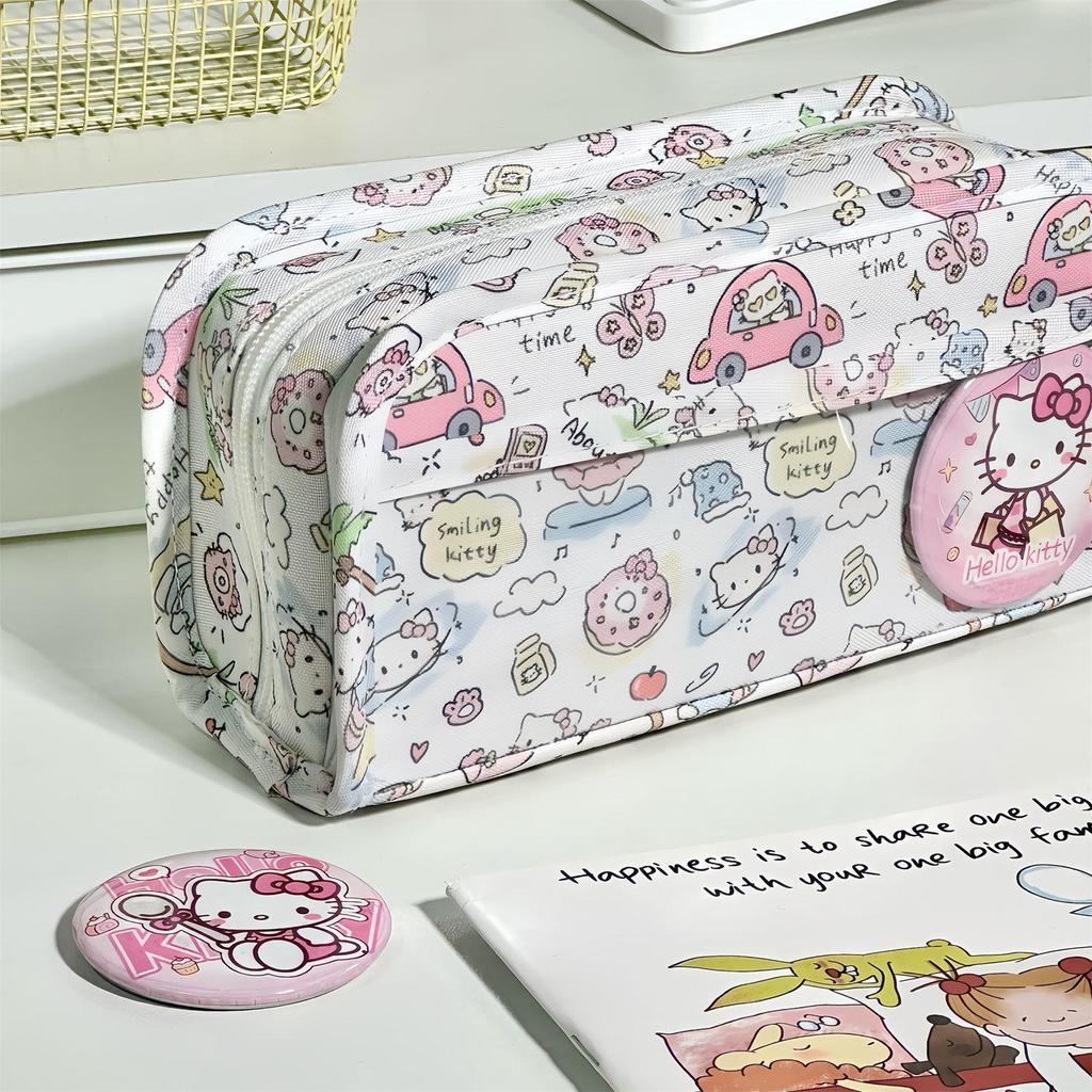 Japanese Style Handbag-Inspired Folding Pencil Case, Large Capacity, Girlish Design