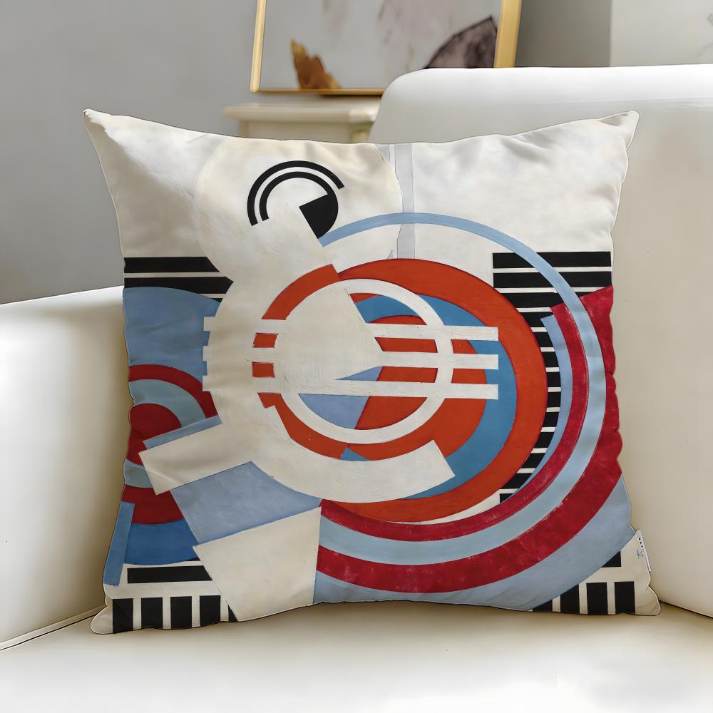 Classic Artist Frantisek Kupka Cushion Cover Soft  EasyWash Pillow Case  Versatile for Couch Bed Travel and Office