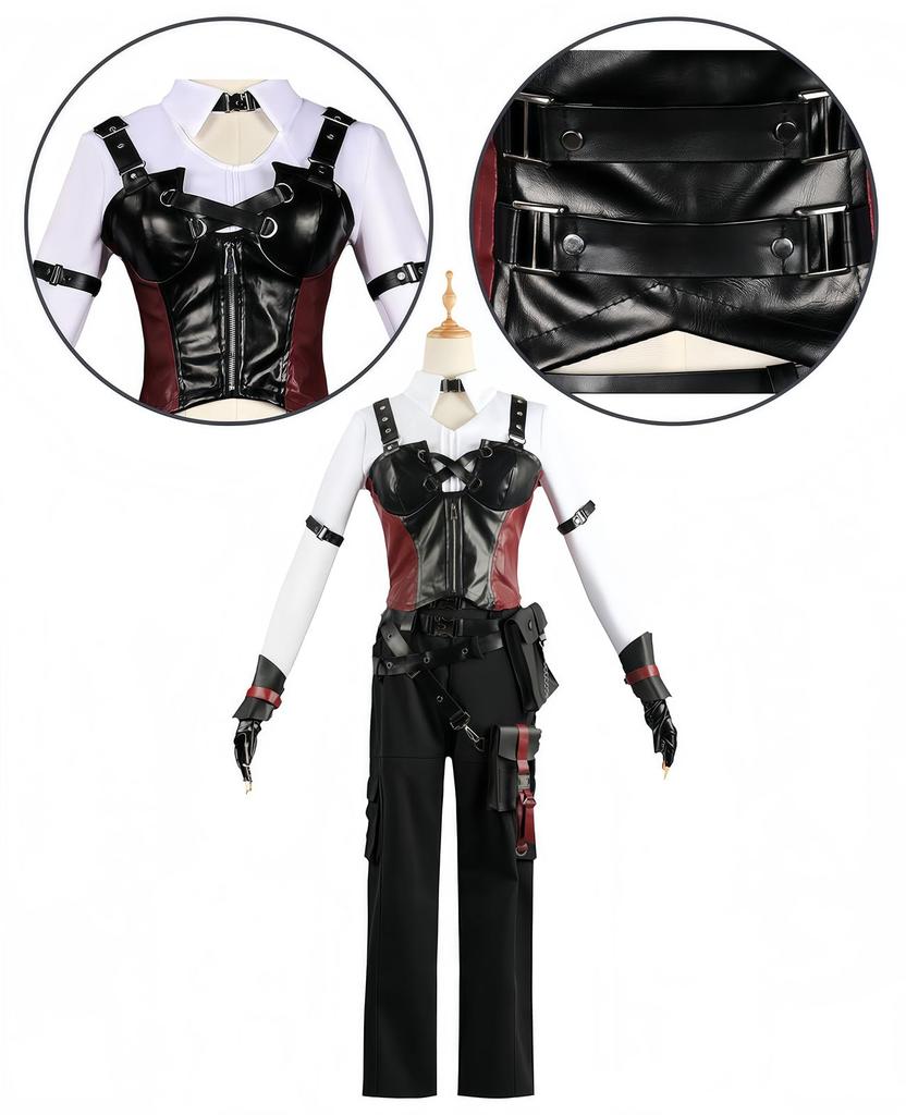 Koi To Shinsou Cosplay Protagonist and Female Protagonist Shinsou Hunter Koi Shinsou Cosplay Combat Uniform Popular Game Costume Size [NOKIJP]