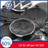 2026 Hot For VOLKSWAGEN VW 1Pc 139mm 110mm 5H0853601D VW Car Logo Emblem Hood Front And Rear Tail Mark Rear Badge Accessories Fo