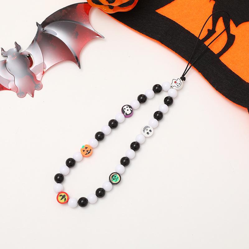 Pearl Bow Beaded Mobile Phone Lanyard Keychain Pendant Accessory