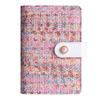 A6 Tweed Style Colorful Budget Planner, 6-Ring Binder with Zipper Pouch, Cash Envelope Ledger