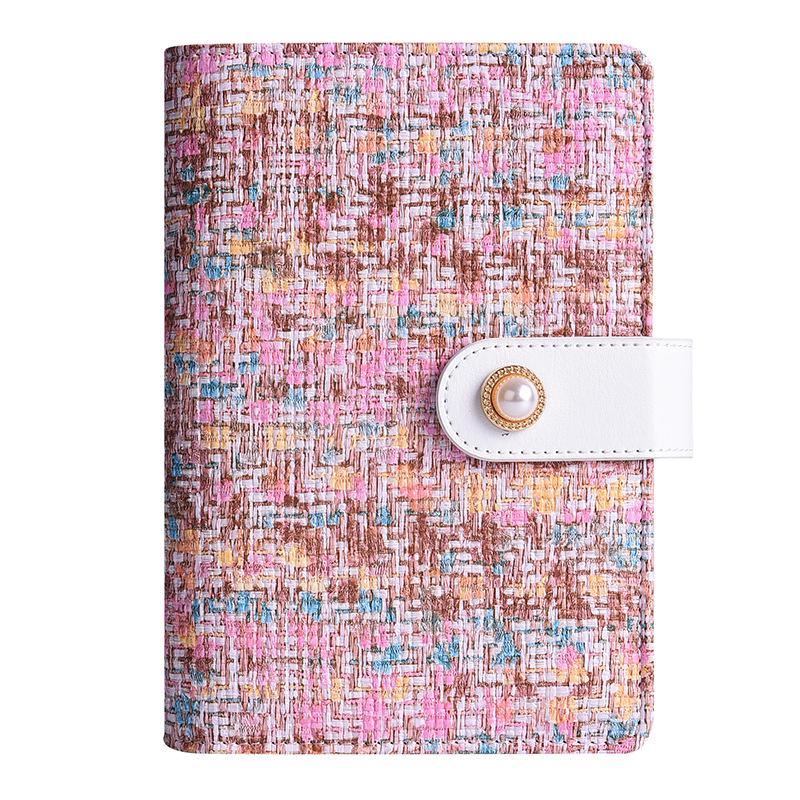 A6 Tweed Style Colorful Budget Planner, 6-Ring Binder with Zipper Pouch, Cash Envelope Ledger