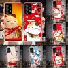 Lucky Cat Maneki Neko Japanese Soft Phone Case For Samsung Galaxy A13 A14 A15 A16 A17 A53 A54 A55 A56 A57 A33 A34 A35 A36 A37 A2