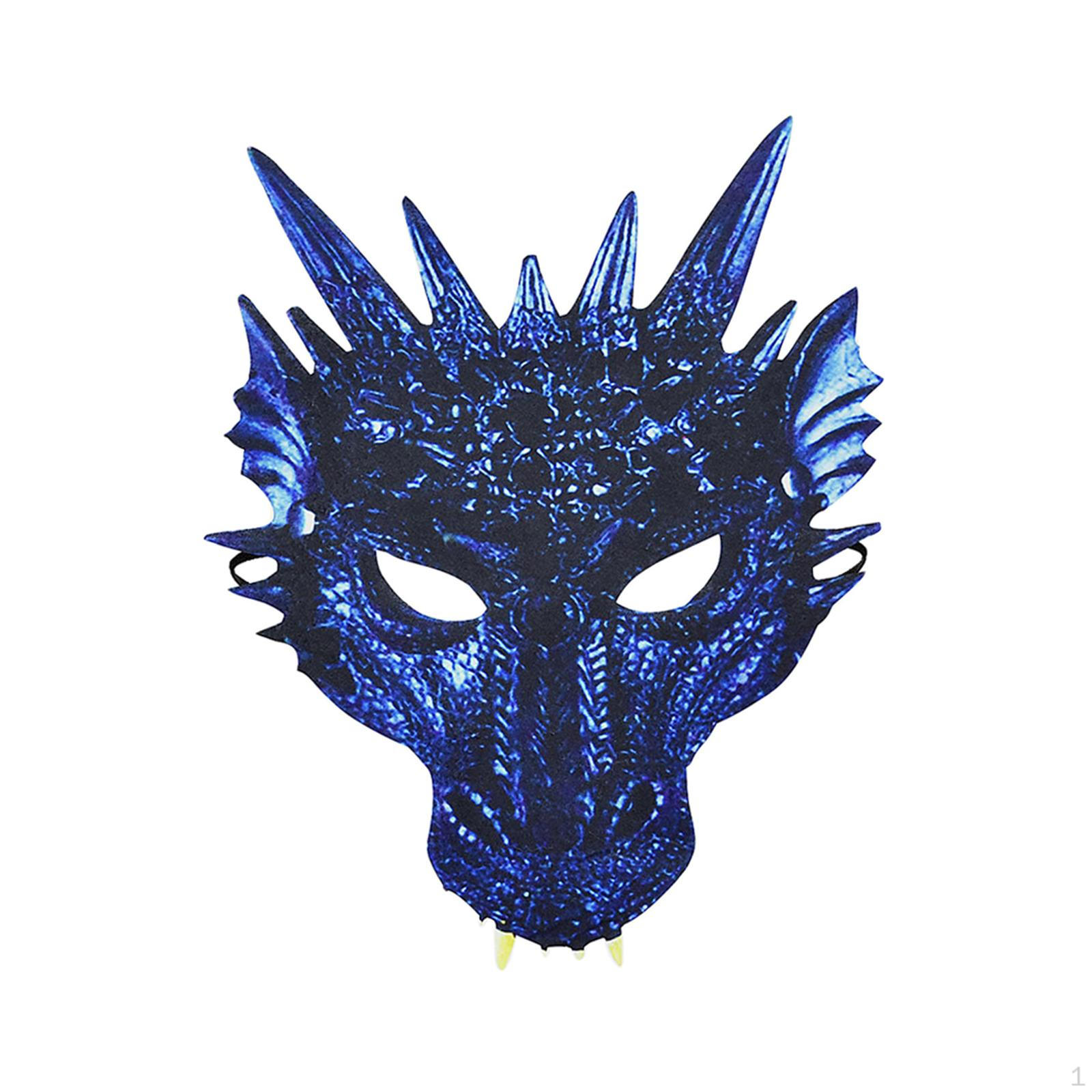 

Enchanting Blue Dragon Mask for Halloween Celebrations