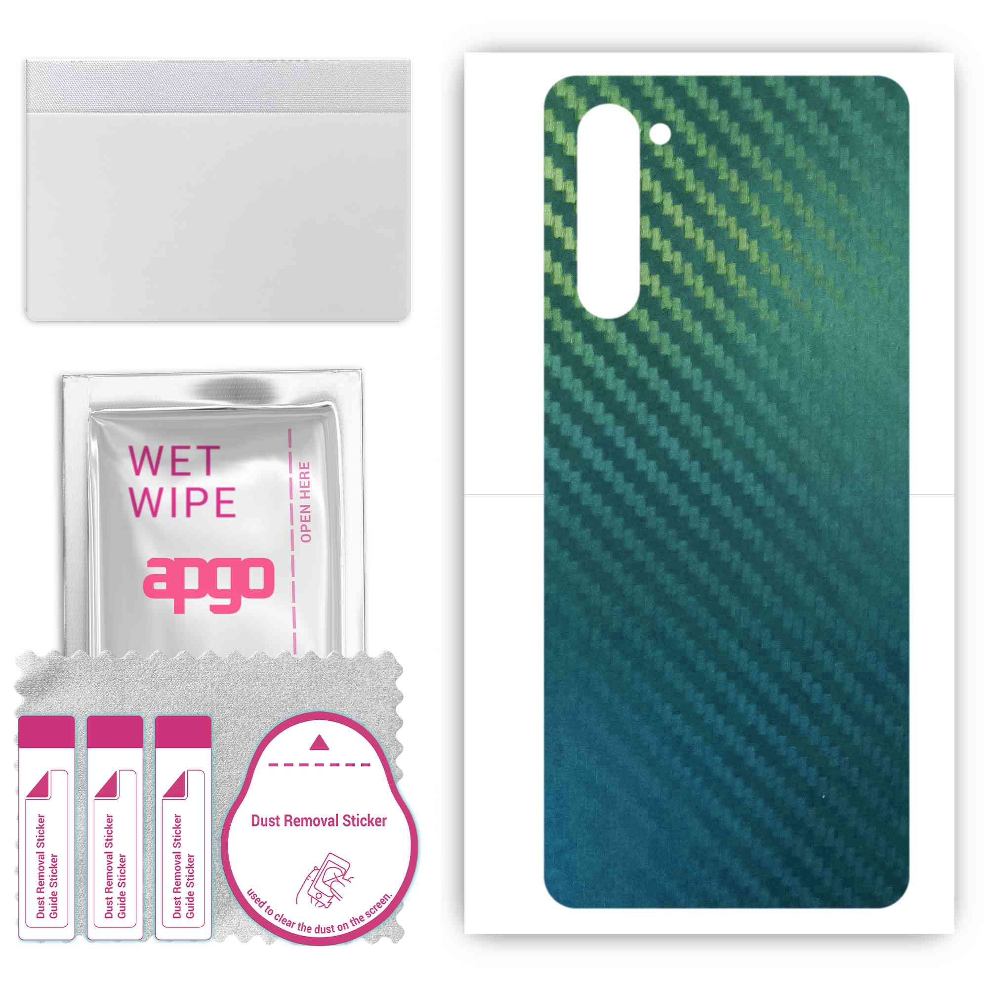 

apgo Protective Skin Sticker for the back compatible with Oppo Reno3 5G, Wrap Film, Foil, Vinyl - Pattern Carbon Chameleon CAKA1