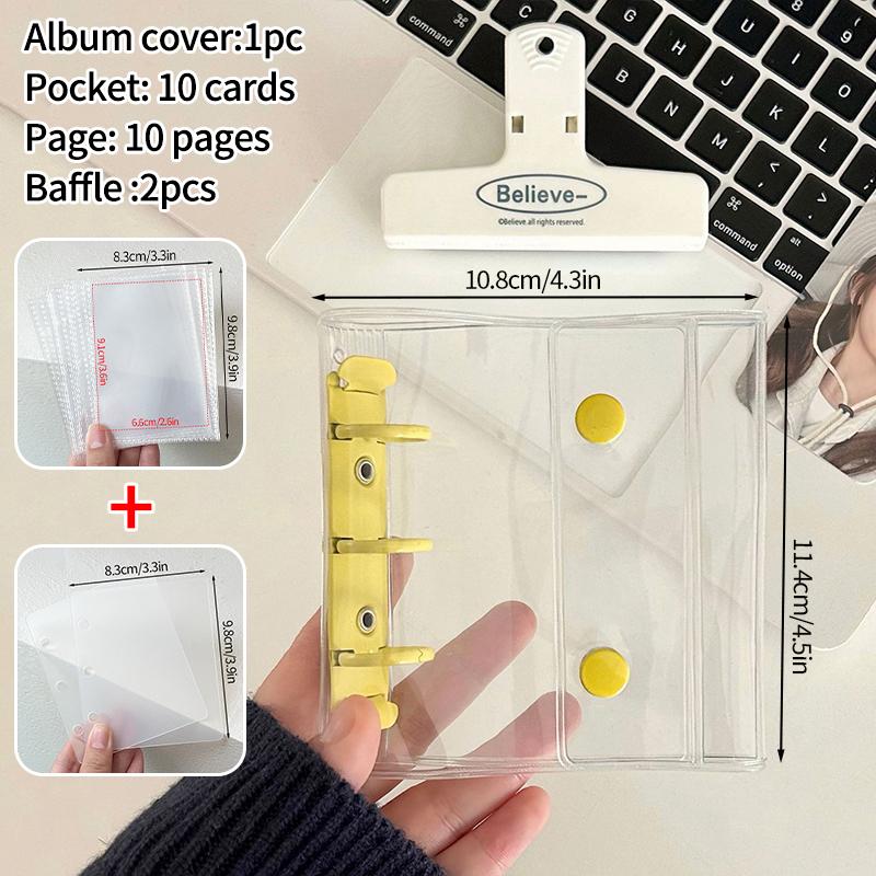 A8 Binder Photocard Holder Idol Cards Collect Book Cute Photo Album Kpop Card Holder Binder Background Kpop Album