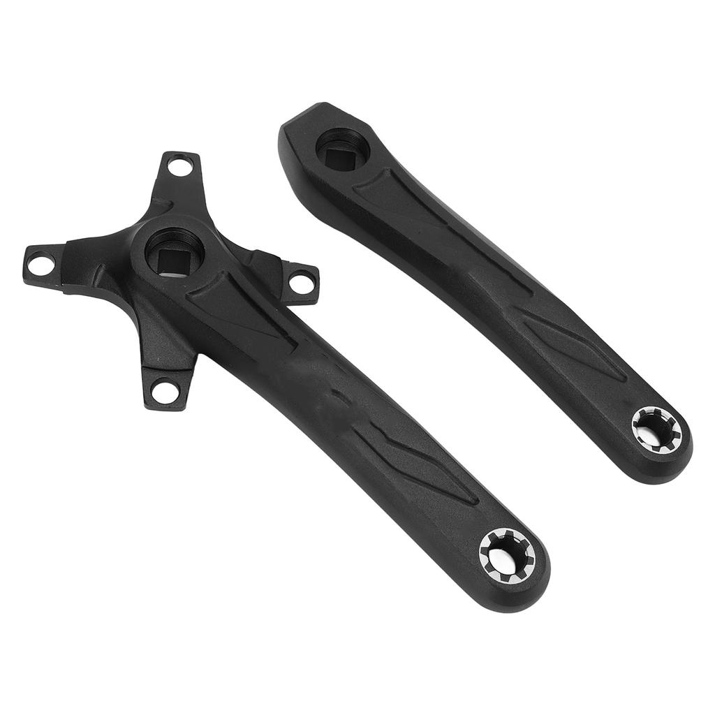 Mountain Bike Crankset Replacement Square Hole Aluminum Alloy Bike Left and Right Crank Arm