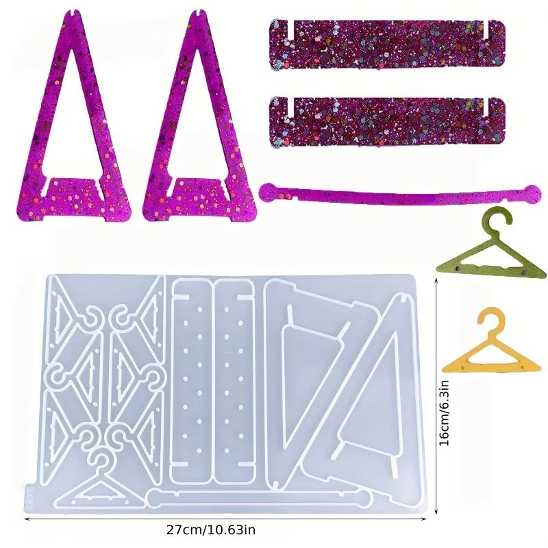 

Top Quality 1pcs DIY Jewelry Organizer Mold Kit - Resin Casting for Clothes Hanger, Earrings & Accessory Storage Stand