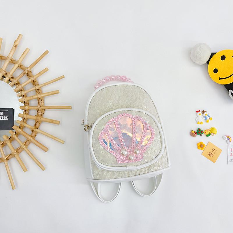 Stylish Cute Korean Princess Children's Sequin Backpack For Girls Aged 1 To 3 Years